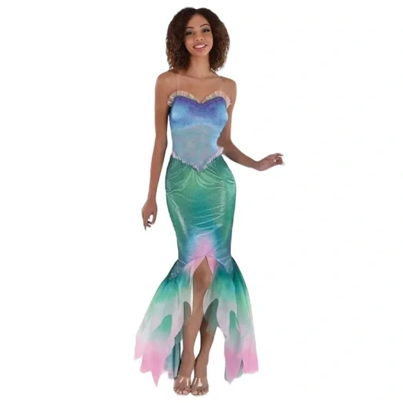 mermaid long sleeve dress Red Long Sleeves Off-the-shoulder Mermaid Prom Dress With Slit